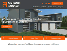 Tablet Screenshot of benkrahnhomes.com